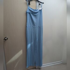 Bianco Ghiaccio Elegant Light Blue Jumpsuit Size 42 IT / 6 US NWT